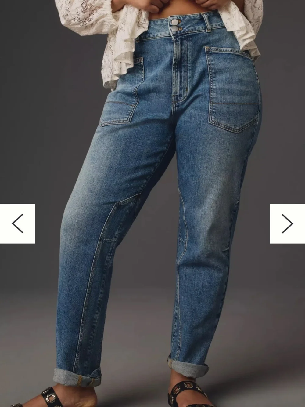 Pilcro The Wanderer Relaxed Seamed Jeans - Size 30 - Anthropologie - Picture 1 of 8